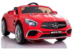 Lean-toys Mercedes SL65 LCD batérie vozidla červená