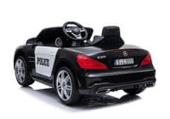 Lean-toys Mercedes SL500 Policajné batériové vozidlo čierne