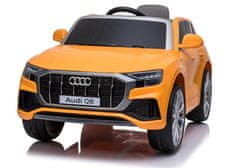 Lean-toys Audi Q8 batéria Auto JJ2066 žltá lakovaná