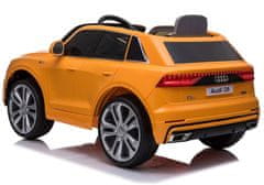 Lean-toys Audi Q8 batéria Auto JJ2066 žltá lakovaná