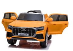 Lean-toys Audi Q8 batéria Auto JJ2066 žltá lakovaná