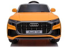 Lean-toys Audi Q8 batéria Auto JJ2066 žltá lakovaná