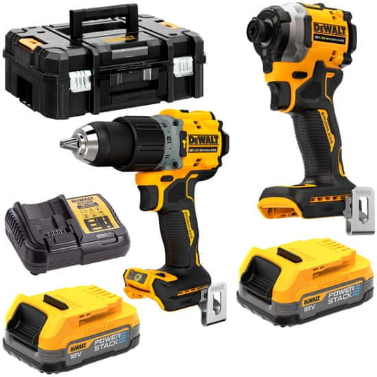 DeWalt DCD805 + DCF850 Powerstack 18V DCK2050E2T