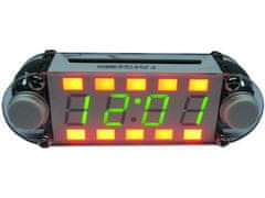 HADEX Digitálne hodiny LED multicolor, STAVEBNICA