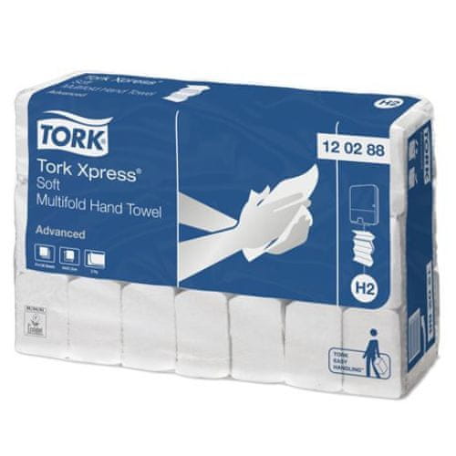 Tork 120288 Xpress Skladané papierové uteráky ZZ 2856 útržkov, biele