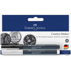 Faber-Castell Kreatívny popisovač biela/čierna, BL