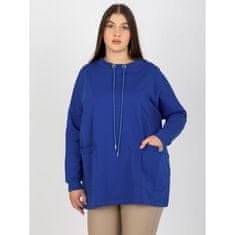 RELEVANCE Dámska blúzka s vreckami plus size NYCOLE kobaltová RV-BZ-8378.70_393027 Univerzálne