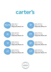 Carter's Set 3dielny tričko dl. rukáv, šaty na traky, pančuchy Hearts dievča NB /veľ.56