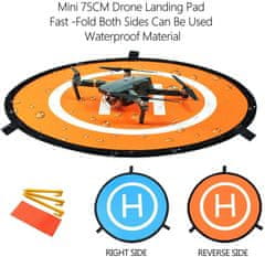 YUNIQUE GREEN-CLEAN Drone Landing Pad, 75 cm skladacia vodotesná pristávacia plocha drona pre DJI Phantom 2/3/4/4 PRO, DJI Inspire1/2, DJI Mavic PRO, 3Dr Solo Drone