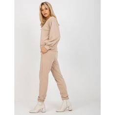 Ex moda Dámsky set s blúzkou so širokými rukávmi VERA béžový EM-KMPL-637.26P_392696 L-XL