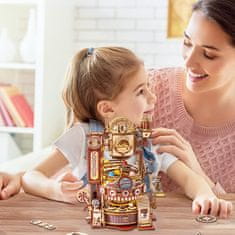 Robotime Rokr 3D drevené puzzle Guličková dráha: Továreň na čokoládu 420 dielikov