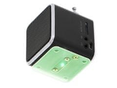 WOWO TD-V26 Prenosné Rádio s Bluetooth a LCD Reproduktorom - Batériové
