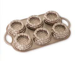 NordicWare Forma na košíčky, 6 ks, medená 700ml, NORDIC WARE