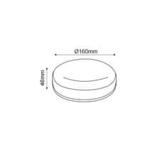 ACA ACA Lighting LED plastové biele stropné svietidlo 230V AC IP66 12W 1070lm 4000K 120d Ra80 MADA1240