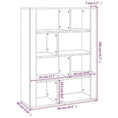 Petromila vidaXL Komoda betónovo sivá 80x30x106 cm spracované drevo