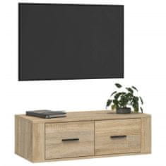 Vidaxl Závesná TV skrinka dub sonoma 80x36x25 cm spracované drevo