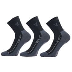 Voxx 3PACK ponožky čierné (Barefootan-black) - veľkosť L