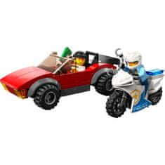 LEGO City 60392 Naháňačka auta s policajnou motorkou