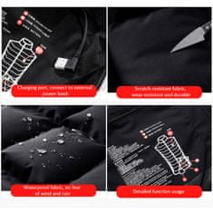 VIVVA® Vyhrievaná prešívaná softshellová unisex vesta veľkosť L + dobíjacia batéria je súčasťou balenia POWERBANK | FLAMEVEST