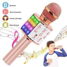 JOJOY® Bezdrôtový bluetooth karaoke mikrofon s reproduktorom VOCALIX, rose gold