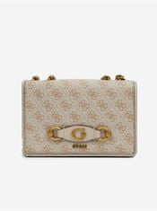 Guess Krémová dámska vzorovaná crossbody kabelka Guess Izzy UNI