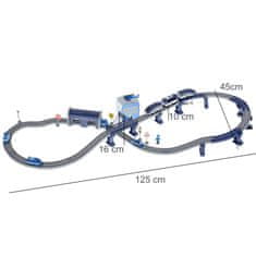 KIK Elektrické vlakové policajné vozidlá 92 prvkov 300 cm