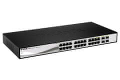 D-Link DGS-1210-26 L2/L3 Smart+ switch, 24x GbE, 2x SFP, fanless