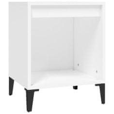 Vidaxl Nočný stolík biely 40x35x50 cm