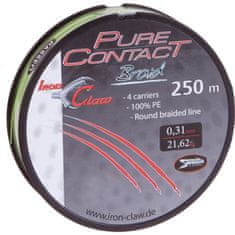 Iron Claw šnúra Pure Contact Braid 0,08 mm 4,55 kg 250m