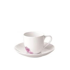 Villeroy & Boch Espresso šálka s tanierikom z kolekcie ROSE GARDEN, biela