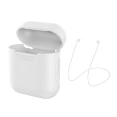 Northix Ochranné puzdro pre Airpods - biele 