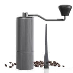 Ručný mlynček na kávu Time 25g kávy nerezový Premium silver