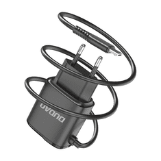 DUDAO nabíjačka - 2x USB a so vstavaným micro USB káblom 12W - Čierna KP26470