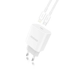 shumee EU USB-C PD rýchlonabíjačka + Lightning kábel pre iPhone 1m biely