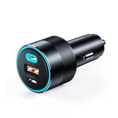 shumee Rýchla autonabíjačka 130W 2xUSB-C + USB-A čierna