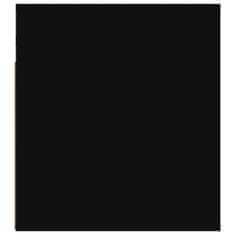Petromila vidaXL Nástenný nočný stolík čierny 50x36x40 cm
