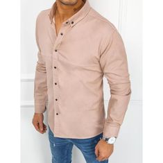 Dstreet Pánska košeľa elegantná DARCIO ružová dx2367 S
