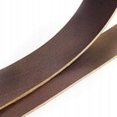 CraftPoint Prírodný kožený opasok tmavohnedý 3,0-3,5 mm - 30 mm