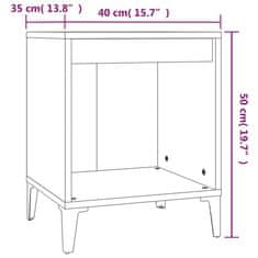 Vidaxl Nočné stolíky 2 ks dub sonoma 40x35x50 cm