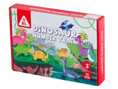 Aga Montessori drevený vláčik s dinosaurusmi