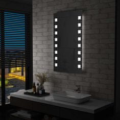 Vidaxl Kúpeľňové LED nástenné zrkadlo 60x100 cm