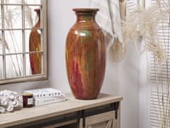 Beliani Dekoratívna terakotová váza hnedá HIMERA