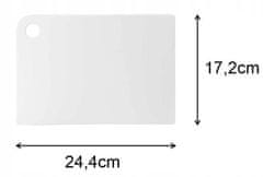 Galicja Flexi sivá plastová doska na krájanie 24x17 cm