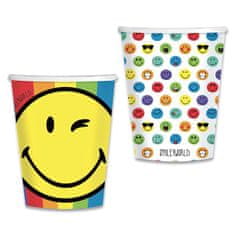 Papierové tégliky Smiley World objem 0,25 l, 8 ks