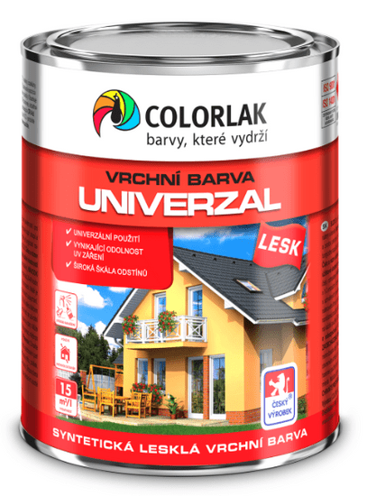COLORLAK UNIVERZÁL S2013 - Syntetická vrchná farba C8192 - červená ohnivá 0,6 L