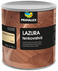 Primalex Tenkovrstvá lazúra na drevo (biela, 2,5 L)