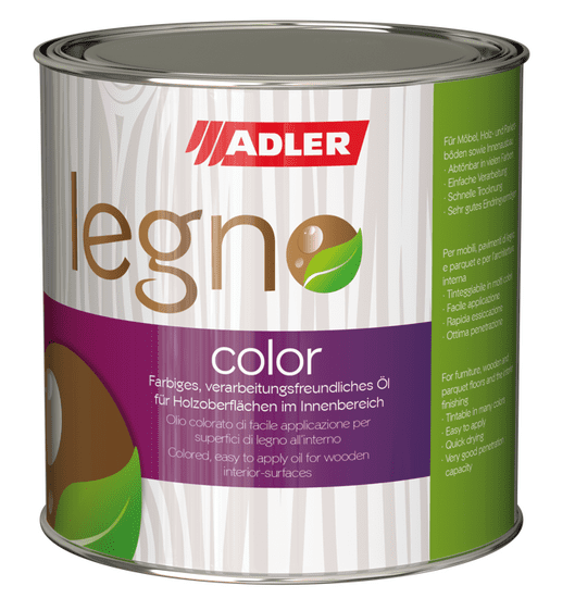 Adler Česko Adler Legno-Color - farebný interiérový olej na drevo 2,5 l sk 25