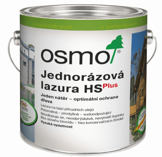 OSMO Color OSMO - Jednorázová lazúra HS Plus - fasády, ploty, domčeky 9206 - dub svetlý 2,5 l