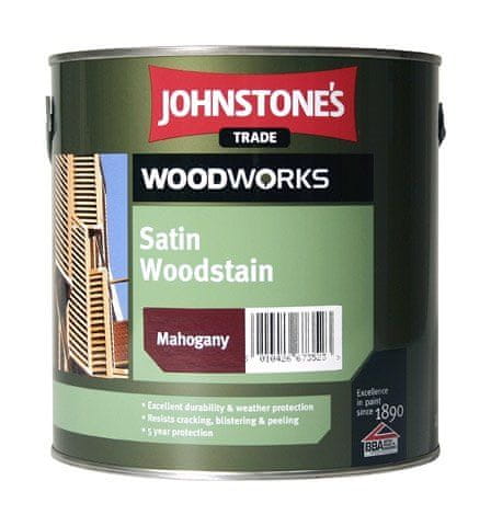Johnstone's Johnstones Satin Woodstain - hrubovrstvová lazúra na drevo teak 5 l