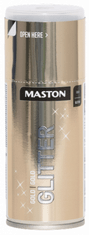 MASTON GLITTER - Glitrovací sprej strieborný 150 ml